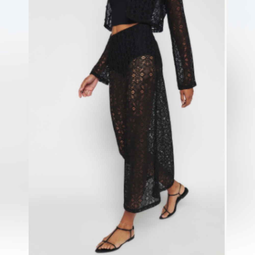 Reformation Clarence knit skirt.